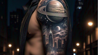 Planet Saturn Tattoo